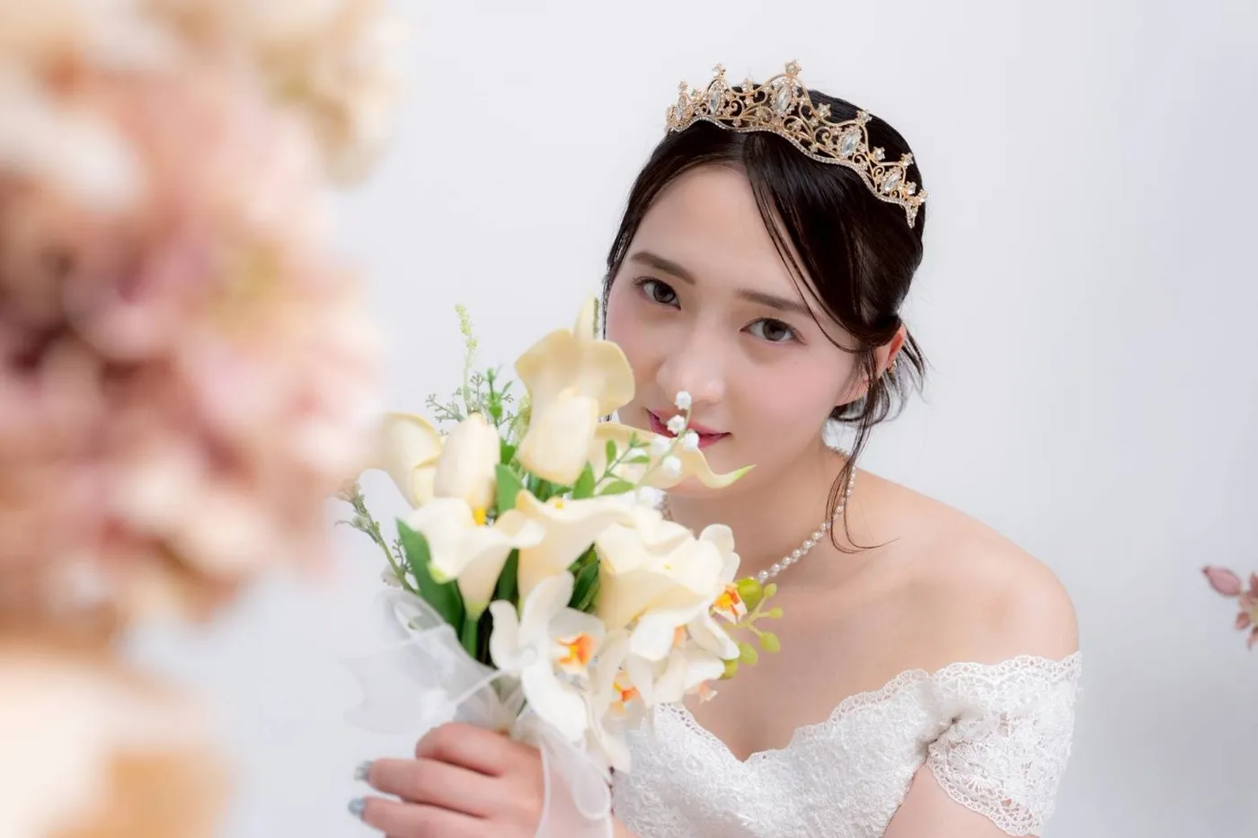 スタジオでのポートレート撮影